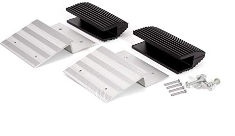 AFA Tooling Truck and Trailer Loading Ramp Kit | Quickly Create a Wide Ramp with 2 x 8 Lumber: Just Attach Aluminum Brackets and Rubber Feet | Load Your Lawn Mower, 4-Wheeler, ATV, and More with Ease