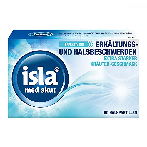 isla med akut Halspastillen extra starker Kräuter-Geschmack, 50 St. Pastillen