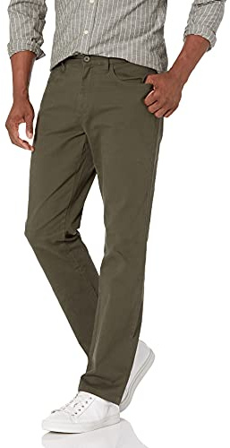Amazon Essentials Homme Pantalon Chino Stretch Confortable à 5 Poches Coupe Droite