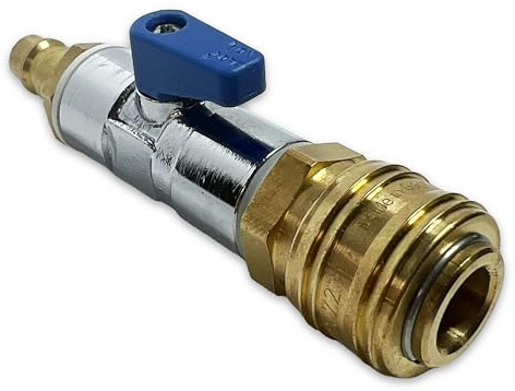 Druckluftzubehör Schnellkupplung Kugelhahn Messing 1/4 Zoll NBR-Dichtung NW 7,2 Standardprofil
