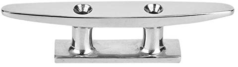 Paullice Boat Cleat-Edelstahl Base Cleat Mirror Spiegel poliert Boat Zubehör Base Cleat Marine Rope Base(4in 10 x 3.5cm)