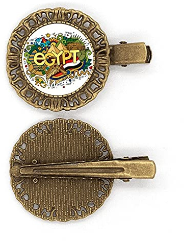 Antikes Ägypten Sphinx Pyramide Muster Haarnadel Haarschmuck Brosche Haarklammer Barrette