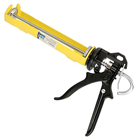 WOLFPACK LINEA PROFESIONAL - Pistola Silicona Profesional Extrafuerte, Cartuchos 310 ml. Pistola Selladora Silicona, Pistola Calafateo, Pistola Calafatear