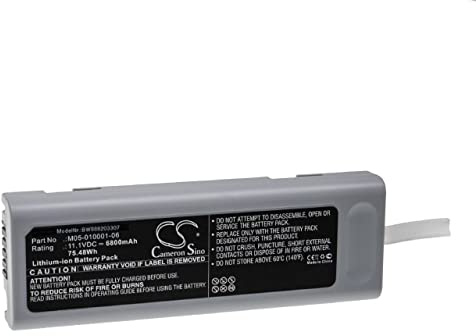 vhbw Batería Recargable Compatible con Mindray Passport 2, Passport 3, Passport PM7000 tecnología médica, Sanitaria (6800 mAh, 11,1 V, Li-Ion)