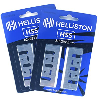 HSS Hobelmesser 82mm für Elektrohobel Makita DKP180Z, DKP180RTJ, DKP181Z, DKP181ZU, 82x29x3mm (2 Satz = 4 Hobelmesser)