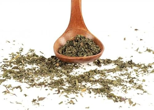 Herbis Natura Spearmint blad klippta, från konventionell odling, lös ört för örtte/kosmetika/för matlagning, mentha spicata, (100 g)