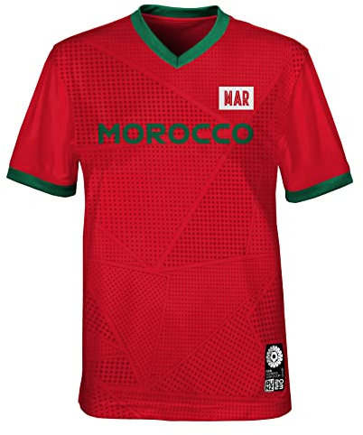 FIFA T-Shirt Unisexe Officiel 2023 de la Coupe du Monde de Football féminin pour Adulte, T-Shirt Maroc (Lot de 1)