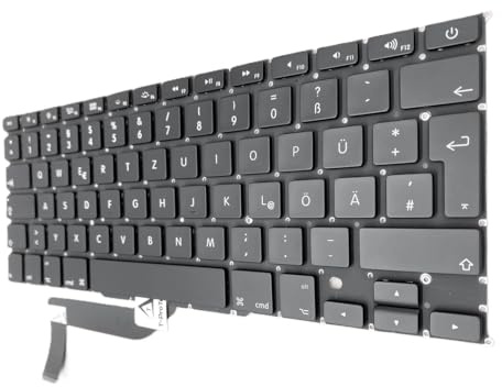 T-ProTek DEUTSCHE - Tastatur Keyboard mit Beleuchtung kompatibel für MacBook Pro 15 Mid 2015, A1398, EMC 2909