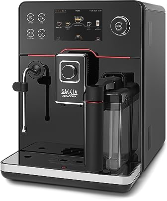 Gaggia Accademia Luxury Italian Fully Automatic Espresso Machine with 19 Customized drink settings,0.5 Liters,RI9782/46 Brushed Stainless