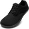 Oltyutc Trainers Mens Barefoot Shoes Gym Shoes for Men Running Tennis Outdoor Indoor Wide Lightweight Sneakers All Black Mens Size 11 UK(Label Size:46)