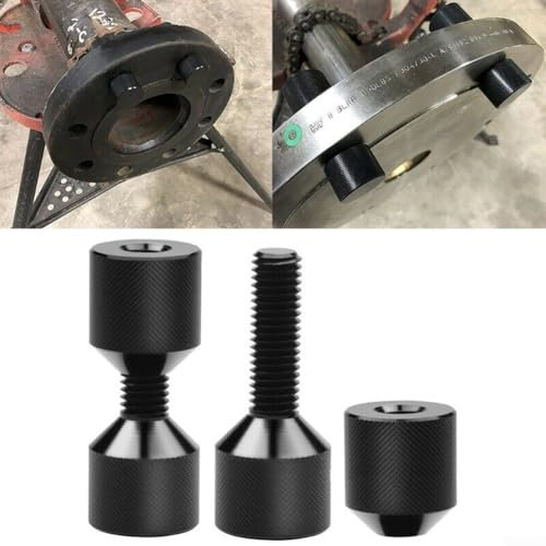 Precise 2 Hole Flange Alignment Pins, Aluminum Knurled Set, 118 Length