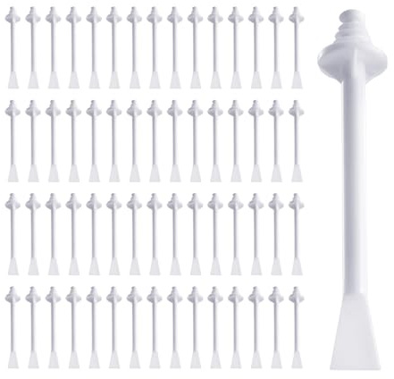Beauty7 Nasenwachs Stäbchen Applikatoren 60 Stück Nasenhaar Stäbchen Kunststoff Wachs Stab Nasenwaxing Streifen Nasenloch Reinigung Entfernung Nasenhaar Entfernung und Wachs Auftrag mit zwei Enden