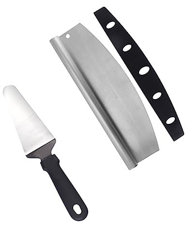 PHENOFICE 1satz Pizza Cutter Und Pizzaschaufel Ergonomischer Griff Rutschfest Schutz Für Sicheres Schneiden Und Servieren Von Pizza Für Küche Und Grill