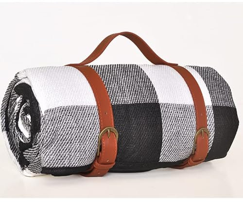 1PC wasserdichte Outdoor-Picknick-Matte Camping Strandmatte bunt kariert Streifen rechteckige Schlafdecke Pad Wohnzimmer Teppich(Style 6,150x200cm)