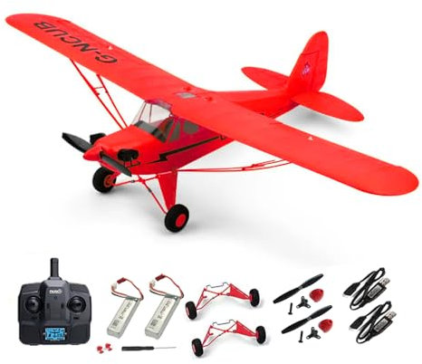 SAYZON J3 CUB RC Flugzeug 3D/6G 5CH Ferngesteuertes Flugzeug für Erwachsene 1406 Bürstenloser Motor Outdoor Starrflügel Stunt RC Segelflugzeug mit Austauschbaren Teilen