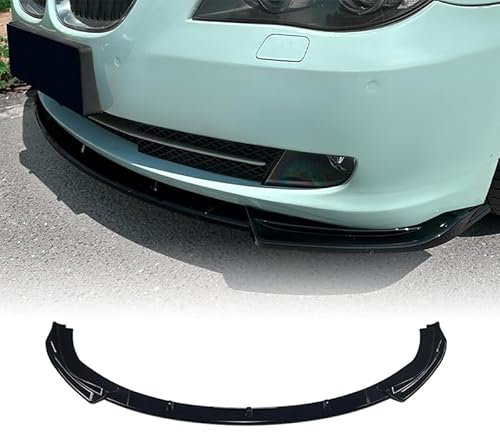 Frontspoiler Auto für BMW 5er E60 E61 2008-2010, Auto Front Bumper Frontstoßstangen-Spoiler-Splitter-Lippenkörper-Kit, Frontspoiler aus ABS