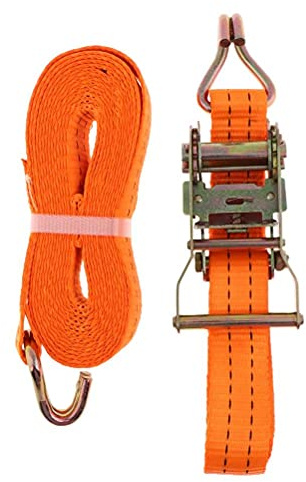 KIMISS Strap de Carga Tensor Ratchet Cargo Cargo Durable para Motocicletas Scooters (Tira de 38 mm * 5 ms)