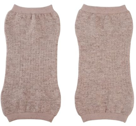 Kiuiom 1 par de rodilleras elásticas de invierno para mujer,Rodilleras de doble capa calentadores de piernas,Rodilleras térmicas de compresión de rodilla,Rodillera elástica antideslizante de punto de