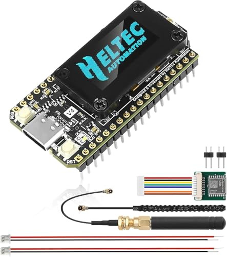 diymore ESP32 LoRa V4 Entwicklungsboard, Verbessert ESP32 S3 LoRa Architektur, WLAN, Bluetooth, 2 MB PSRAM, 16 MB Flash, 863–928 MHz Antennen, unterstützt GPS und Solar mit L76 GNSS-Modul & Antenne