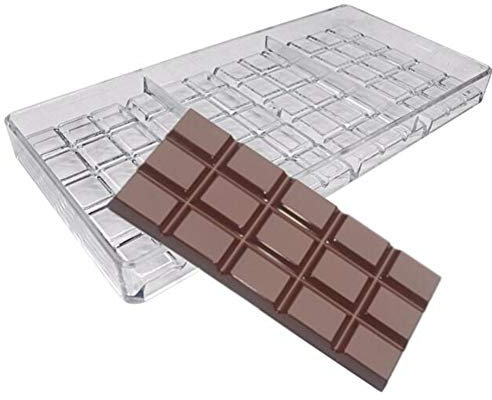Molde de policarbonato duro para hacer barras de chocolate, molde de policarbonato para hornear, molde para repostería, molde para chocolate,