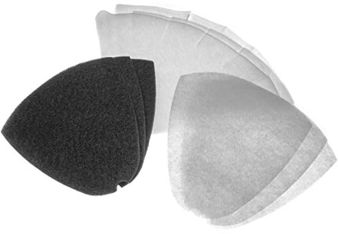 vhbw Set Filter Compatible with DeLonghi F16, F16200, F16231, F16233, F16301, F16313 Deep Fryer - Paper Filter, Activated Carbon Filter Grease Filter