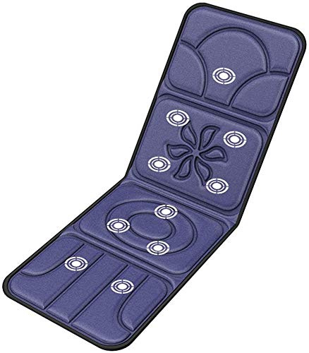 DYHQQ Colchoneta de Masaje para Todo el Cuerpo, colchoneta de Masaje Plegable para Silla, masajeador de Espalda Shiatsu con Calor, 5 métodos de Masaje