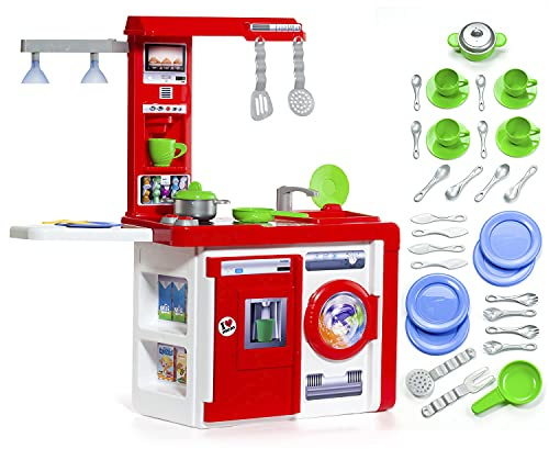 MOLTO | Cucina giocattolo per bambine e bambini con veri elettrodomestici e luci | Giocattoli educativi per bambini | Dai 3 anni in su