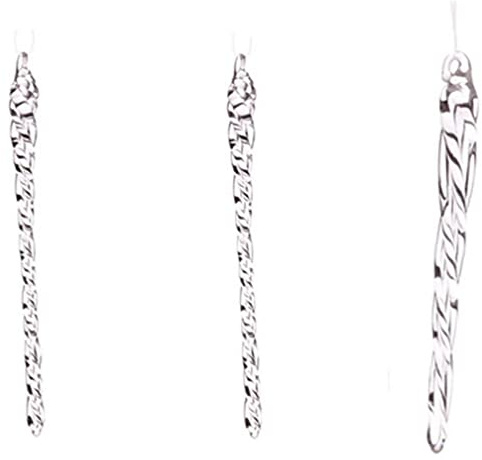 TOSSPER 10 Stücke Klarglas Anhänger Transparente Eiszapfen Anhänger Weihnachtsbaum Hängen Dekoration Drop Ornamente Für Partyhochzeit