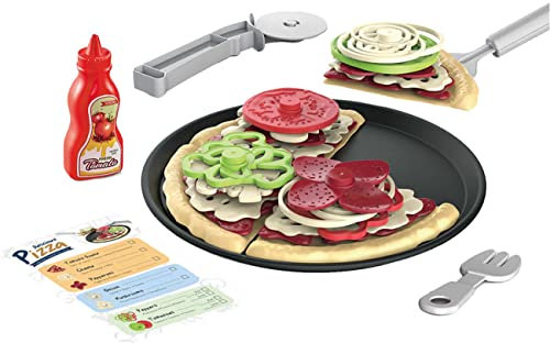 Luna Pizza Spiellebensmittel-Set 30-tlg. Kinder Spielküchen Zubehör Ergänzung