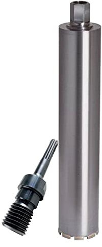 ADT DIAMANTWERKZEUGE | Diamantbohrkrone Economy Line für Beton, Ziegel & Mauerwerk, Kernbohrer mit 9 mm Dach-Segment & 500mm Nutzlänge | Ø 72mm + SDS Max Adapter