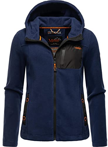MARIKOO Damen Fleecejacke warm mit Kapuze Mount Iwaki XS-XXL
