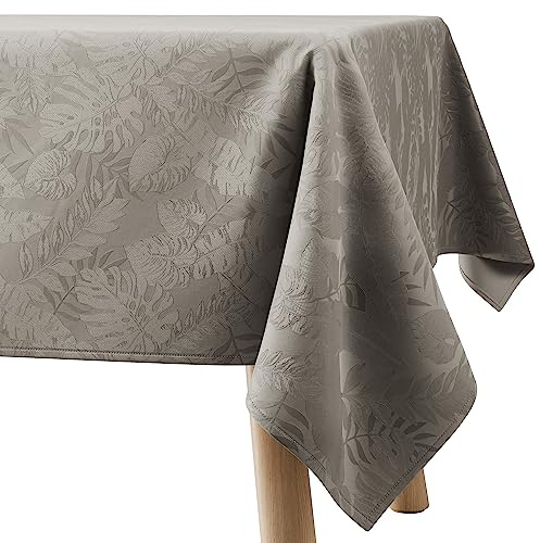 Filumi Tovaglia 150x350 cm beige, lavabile, per interni ed esterni, motivo geometrico Eris