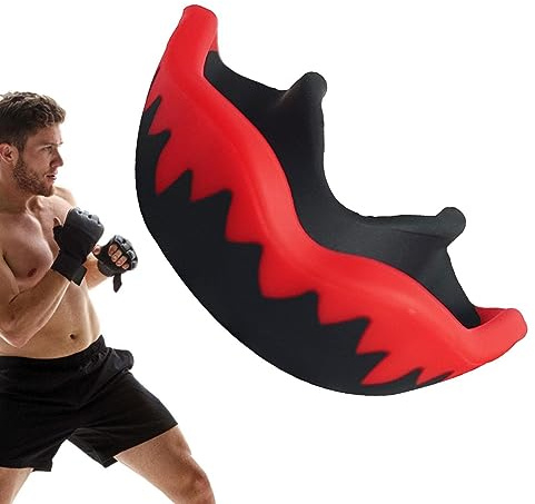 Mundschutz Zahnfleisch Mundschutz - Taekwondo Boxen Zahnschutz Zahnabdeckung | Zweifarbiger Zahnschutz für Boxen, Basketball, MMA, Hockey, Fußball, Kampfsport Woteg