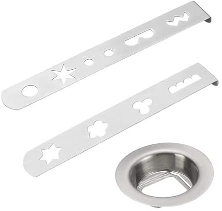 Spritzgebäckvorsatz, 3 Stück Spritzgebäckvorsatzostfreier Stahl, Gebäckvorsatz,zur Herstellung von Gebäck und Keksen, Spritzgebäck, 8 Muster, Fleischwolf Spritzgebäck