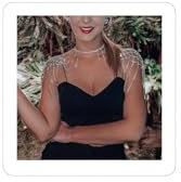 STONEFANS Collana da spalla da sposa catena per il corpo da donna argento nappa strass catene da spalla imbracatura per il corpo gioielli matrimonio, adjustable, Vetro, Cristallo