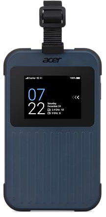 Acer Connect Enduro M3 5G Router (LTE Router) | Mobiler WLAN Router SIM Karte | WiFi 6 | Dual 2.4 & 5.0 GHz | Nano SIM & Virtual SIM | 6500mAh Batterie | USB 3.0 Type-C | MIL-STD-810H