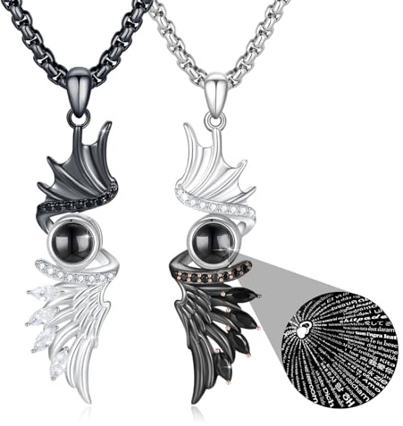 REDSUN Yin Yang Halskette Sterling Silber Sonne Mond Kette Elefant Anhänger für Paar BFF Kette 2 Stück Schmuck Geschenke für Damen Herren Couple Tochter