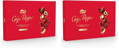 NESTLÉ CAJA ROJA bombones de chocolate con leche estuche 800g (Paquete de 2)
