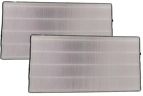 vhbw 2x Pollenfilter kompatibel mit Helios KWL EC 450 PRO, KWL EC 450 ECO Lüftungsgerät - Luftfilter F7 Schwarz Weiß
