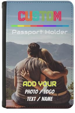 LZXSXZ Personifizieren Reisepass Hülle, Reisepasshülle für Reiseliebhaber, Reisebrieftasche aus PU-Leder, Personalisierter Passport Holder, individuelle Reisepasshülle für Männer und Frauen