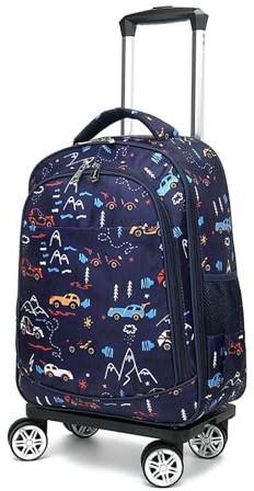 GOTYKE Rucksack mit Rollen Laptop Trolley Pilotenkoffer Business Aktenkoffer Reiserucksack Kofferrucksack Handgepäck Tasche, Groß Laptoptasche Koffer Flugzeug Herren für Reisen Arbeit(5)
