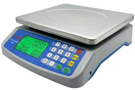 Yasta Bilancia da Cucina Professionale Digitale Alta Precisione 1g-40kg | Bilancia 10kg-40kg Compatta con Calcolo Prezzo e Funzione Tara | Ideale per Professionisti e Casa