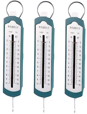 Gatuida Hochpräziser Federkraftmesser für Schule Tragbares Kraftmessgerät aus Dynamometer mit Aufhängering und Haken für Unterricht und Wissenschaftliche Experimente