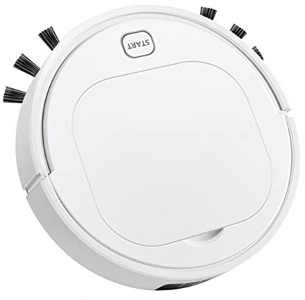JEWEDECO 1stück Automatischer Staubsauger Mit Ladefunktion Intelligenter Saugroboter Für Gründliche in Wohnräumen Und Schlafsälen Weiß