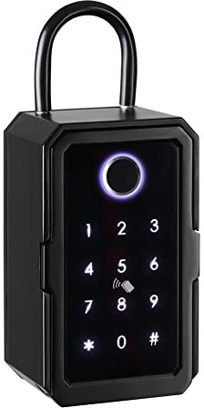 Okeeyseda Schlüsseltresor mit Code, Schlüsseltresor Schlüsseltresor Schlüsseltresor mit Fingerabdruck für Außen/Innenbereich Schlüsseltresor mit Fingerabdruck für Haus/Garage/Büro (Bluetooth)