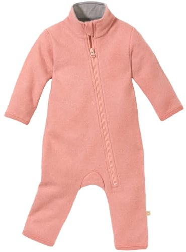 Disana WALK-ANZUG Kinder-Overall Wollwalk Reißverschluss | 100% Bio-Merinowolle | Frühjahr Sommer Herbst | Kinnschutz | Baby Kleinkind Unisex | Made in Germany | GOTS IVN Best