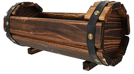 VANZACK Maceta de Madera Retro para Suculentas, Balcón y Hogar, 1