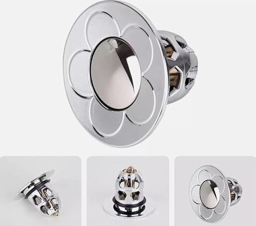 NOBILE LOVELYCARE Tappo lavandino bagno click clack tappo bidet universale piletta universale per fori da 34 a 40 mm rinnova i tuoi sanitari