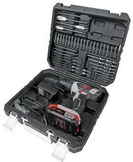 Taladro percutor WORGRIP 20V 1 batería 2.0Ah 50 accesorios