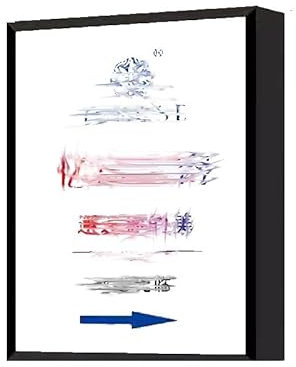 GUHPZA Tabellone Luminoso per Menu Retroilluminato, Cartellone Pubblicitario da Parete, Cartellone Luminoso Impermeabile per Menu da Esterno, Cornice Pubblicitaria Lum，Black-50x120cm